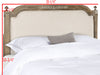 Safavieh Rustic Wood Beige Linen Twin Headboard Bedding 