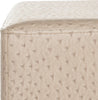 Safavieh Julian Faux Ostrich Tray Ottoman/Coffee Table Taupe and Espresso Furniture 