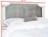 Safavieh Hudson Headboard Grey Bedding 