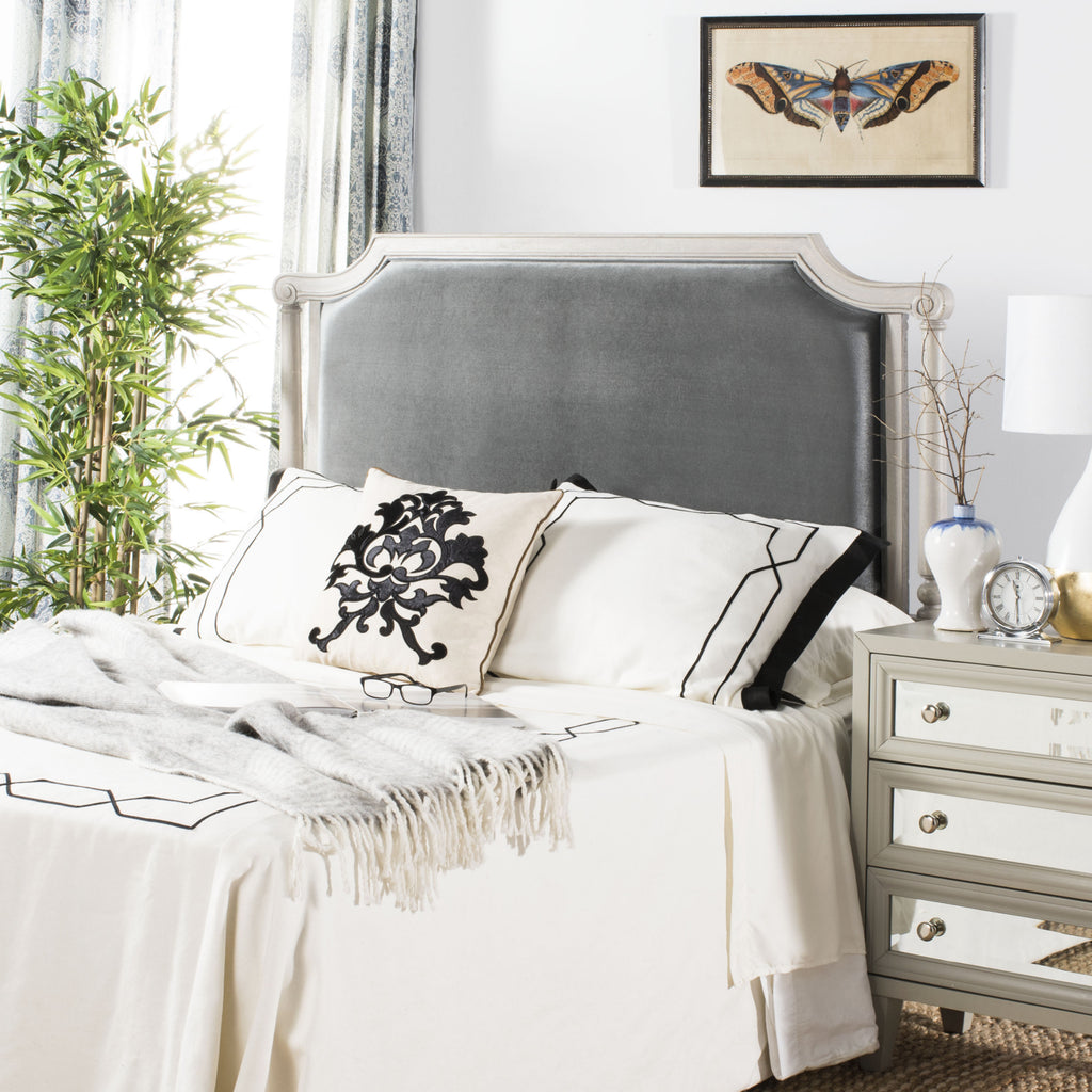 Safavieh Hudson Headboard Grey Furniture  Feature