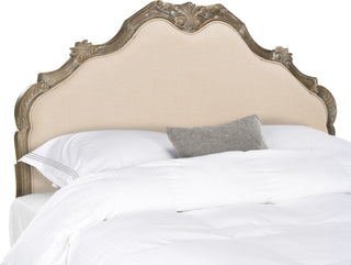 Safavieh Harlow Headboard Beige Bedding 