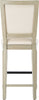 Safavieh Buchanan Rectangle Bar Stool Light Beige and Rustic Grey Furniture 