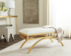 Safavieh Moon Arc Bench Clear and Gold Furniture  Feature
