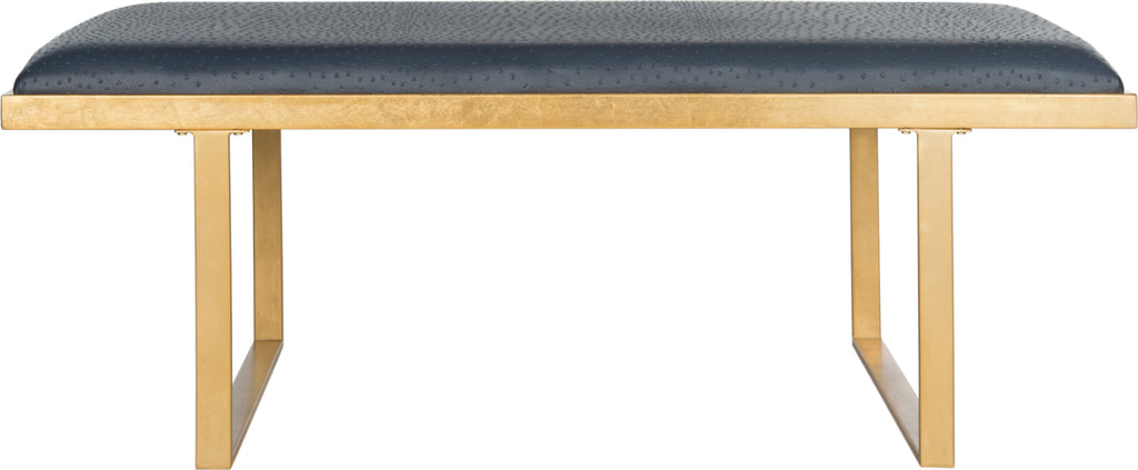 Safavieh Millie Loft Bench/Coffee Table Navy and Gold Furniture main image