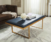 Safavieh Millie Loft Bench/Coffee Table Navy and Gold Furniture  Feature