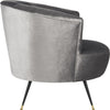 Safavieh Arlette Velvet Retro Mid Century Accent Chair Grey Furniture 
