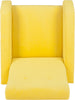 Safavieh Aida Velvet Retro Mid Century Accent Chair Yellow Furniture 