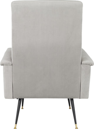 Safavieh Aida Velvet Retro Mid Century Accent Chair Grey Furniture 