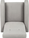 Safavieh Aida Velvet Retro Mid Century Accent Chair Grey Furniture 