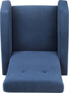 Safavieh Aida Velvet Retro Mid Century Accent Chair Navy Furniture 