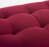 Safavieh Elita Velvet Gold Cap Bench Maroon and Espresso Furniture 