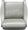 Safavieh Elicia Velvet Retro Mid Century Accent Chair Light Grey Furniture 