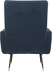Safavieh Elicia Velvet Retro Mid Century Accent Chair Navy Furniture 