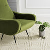 Safavieh Elicia Velvet Retro Mid Century Accent Chair Hunter Green Furniture 