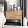 Safavieh Estelle Nightstand Rustic Oak Furniture  Feature
