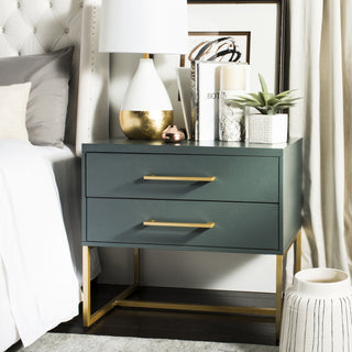 Safavieh Estelle Nightstand Steel Teal  Feature