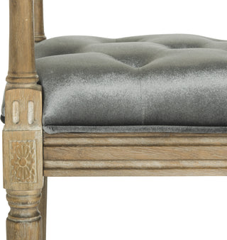 Safavieh Raiden Velvet Rustic Oak Bench Grey and Furniture 