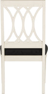 Safavieh Selena 19''H Velvet Side Chair Navy and Antique White Furniture 