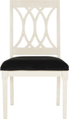 Safavieh Selena 19''H Velvet Side Chair Navy and Antique White Furniture main image