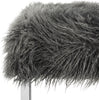 Safavieh Horace Faux Sheepskin Square Bench Grey Furniture 