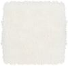 Safavieh Horace Faux Sheepskin Square Bench White Furniture 