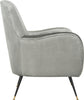 Safavieh Noelle Velvet Retro Mid Century Accent Chair Light Grey Furniture 