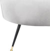 Safavieh Manet Velvet Retro Mid Century Accent Chair Light Grey Furniture 