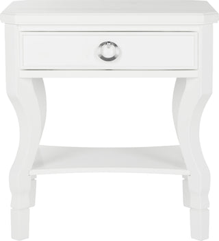 Safavieh Alaia One Drawer Night Stand White Furniture main image