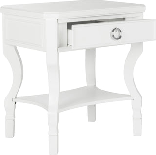 Safavieh Alaia One Drawer Night Stand White Furniture 