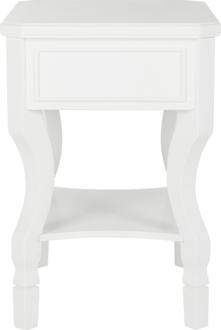 Safavieh Alaia One Drawer Night Stand White Furniture 