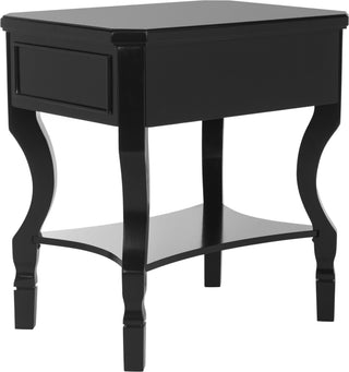 Safavieh Alaia One Drawer Night Stand Black Furniture 