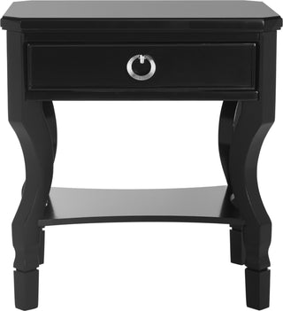 Safavieh Alaia One Drawer Night Stand Black Furniture main image