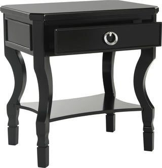 Safavieh Alaia One Drawer Night Stand Black Furniture 