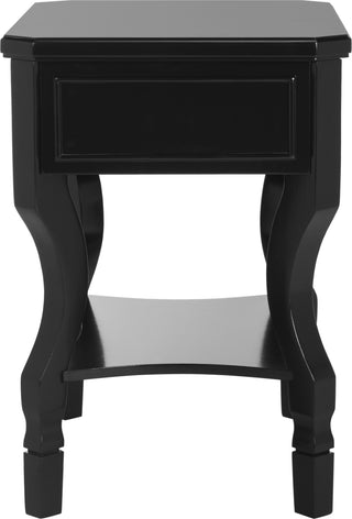 Safavieh Alaia One Drawer Night Stand Black Furniture 