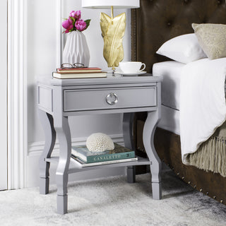 Safavieh Alaia One Drawer Night Stand Grey Furniture 