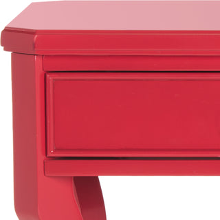 Safavieh Alaia One Drawer Night Stand Red Furniture 