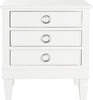Safavieh Kira Three Drawer Night Stand White Furniture main image