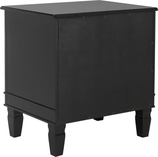 Safavieh Kira Three Drawer Night Stand Black Furniture 