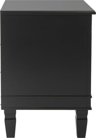 Safavieh Kira Three Drawer Night Stand Black Furniture 