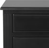 Safavieh Kira Three Drawer Night Stand Black Furniture 