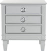 Safavieh Kira Three Drawer Night Stand Grey Furniture main image