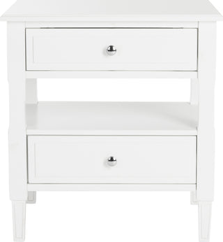 Safavieh Jenson Two Drawer Night Stand White Furniture main image