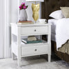 Safavieh Jenson Two Drawer Night Stand White  Feature