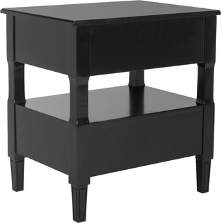 Safavieh Jenson Two Drawer Night Stand Black Furniture 