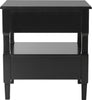 Safavieh Jenson Two Drawer Night Stand Black Furniture 
