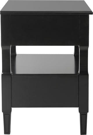 Safavieh Jenson Two Drawer Night Stand Black Furniture 