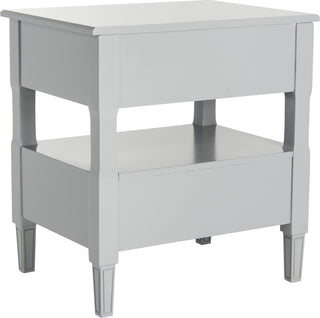 Safavieh Jenson Two Drawer Night Stand Grey Furniture 