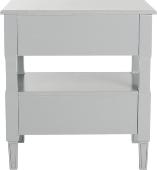 Safavieh Jenson Two Drawer Night Stand Grey Furniture 