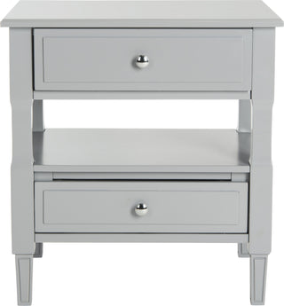 Safavieh Jenson Two Drawer Night Stand Grey Furniture main image