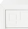 Safavieh Raina Three Drawer Greek Key Night Stand White Furniture 